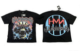 HARMONY Men's Vintage Skull Graphic Oversized T-Shirt – Double-Sided Unisex Streetwear Tee