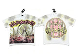 HARMONY Men's Vintage Carnival Graphic Oversized T-Shirt – Double-Sided Unisex Streetwear Tee