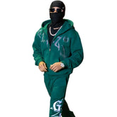 GLAZA GOD Sweatshirt Sets -GREEN