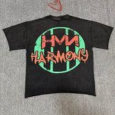 HARMONY Vintage Harmony Graphic Oversized T-Shirt – Unisex Streetwear Cotton Tee