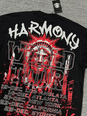 HARMONY Men's Vintage Statue Graphic Oversized T-Shirt – Double-Sided Unisex Streetwear Tee