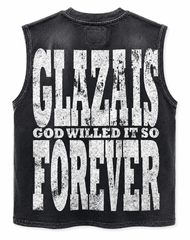 GLAZA GOD Light Speed – Heavyweight Acid Wash Sleeveless Tee