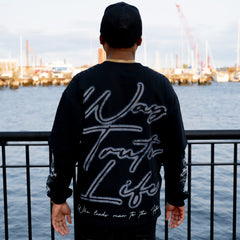 GLAZA GOD Suffering -Vol. 2- Long Sleeve-BLACK