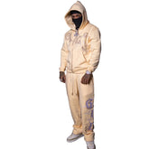 GLAZA GOD Sweatshirt Sets -CREAM