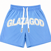 GLAZA GOD Short Waterproof Premium - Heavyweight Streetwear -BLUE