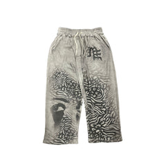 Grey ‘Striped’ Sweatpants