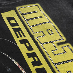 MAJESTIK Men's Vintage Graphic Oversized T-Shirt – Futuristic Streetwear Double-Sided Print Casual Tee