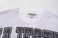 MAJESTIK Men's Vintage Graphic Oversized T-Shirt – Gothic Streetwear Double-Sided Print Casual Tee