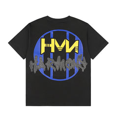 HARMONY Vintage Harmony UFO Graphic Oversized T-Shirt – Double-Sided Unisex Streetwear Tee