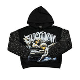 Fallen Angels Rhinestone Hoodie