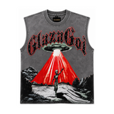 GLAZA GOD Nave – Heavyweight Acid Wash Sleeveless Tee
