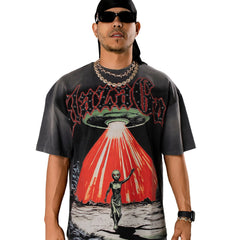 GLAZA GOD Nave- Heavyweight Acid Wash Oversized Tee