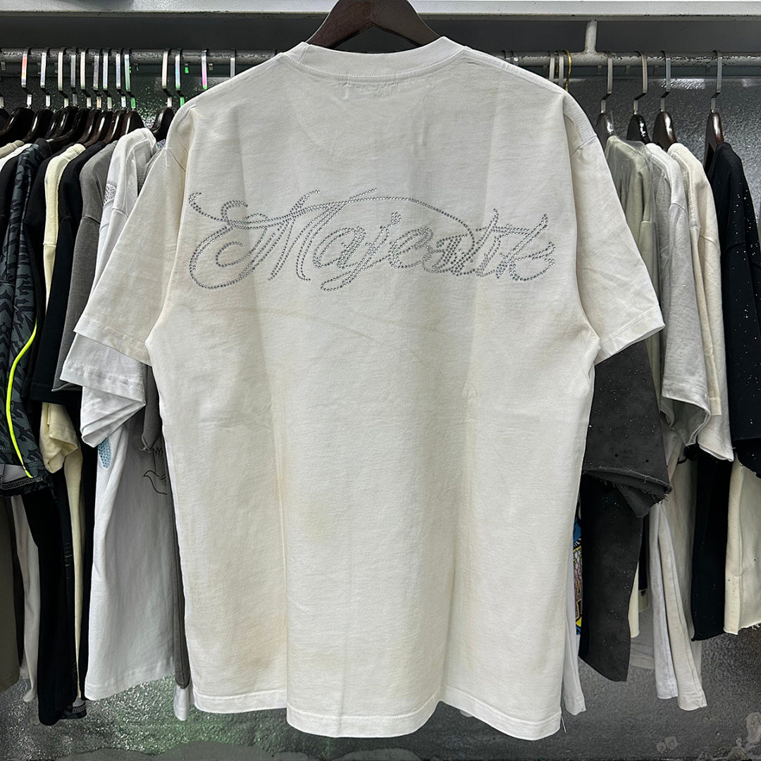 MAJESTIK Men's Vintage Graphic Oversized T-Shirt – Retro Streetwear Washed Casual Tee