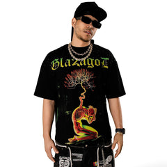 GLAZA GOD Growth - Heavyweight Terry Oversized Tee