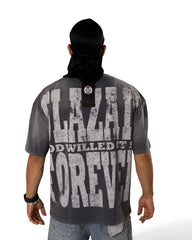 GLAZA GOD Nave- Heavyweight Acid Wash Oversized Tee