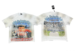 HARMONY Men's Vintage Football Graphic Oversized T-Shirt – Double-Sided Unisex Streetwear Tee