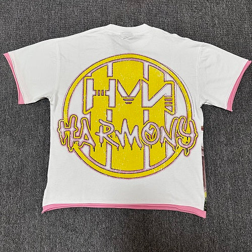 HARMONY Vintage Cosmic Guitar Graphic Oversized T-Shirt – Unisex Streetwear Tee