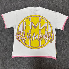 HARMONY Vintage Cosmic Guitar Graphic Oversized T-Shirt – Unisex Streetwear Tee