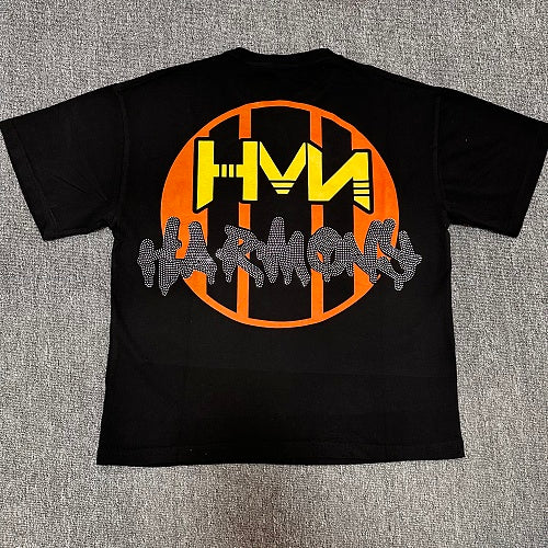 HARMONY Vintage Harmony Skull Girl Graphic Oversized T-Shirt – Double-Sided Unisex Streetwear Tee