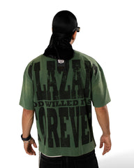 GLAZA GOD Luz Verde- Heavyweight Acid Wash Oversized Tee