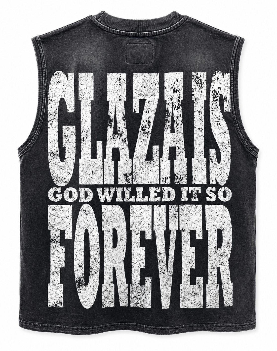 GLAZA GOD Light Speed – Heavyweight Acid Wash Sleeveless Tee