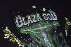GLAZA GOD CRUCIFIXION - Long Sleeve-GREEN VOL.122