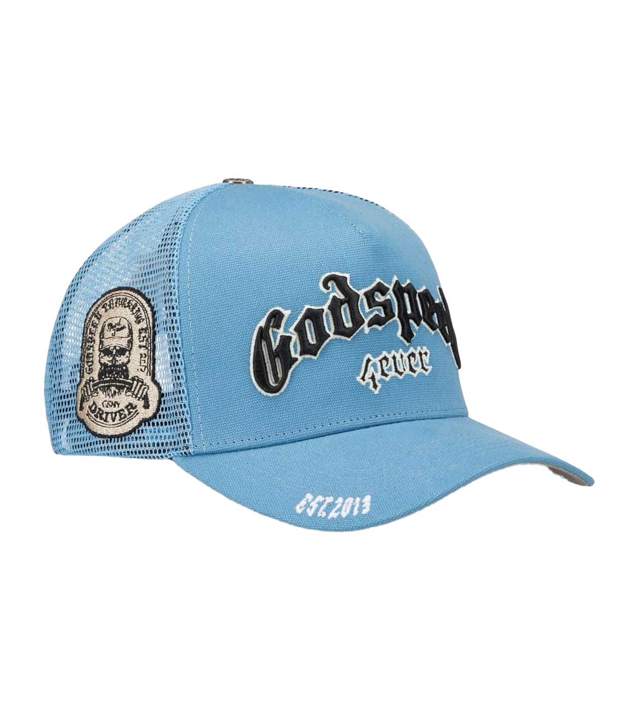Godspeed Forever Trucker Hat Baby Blue