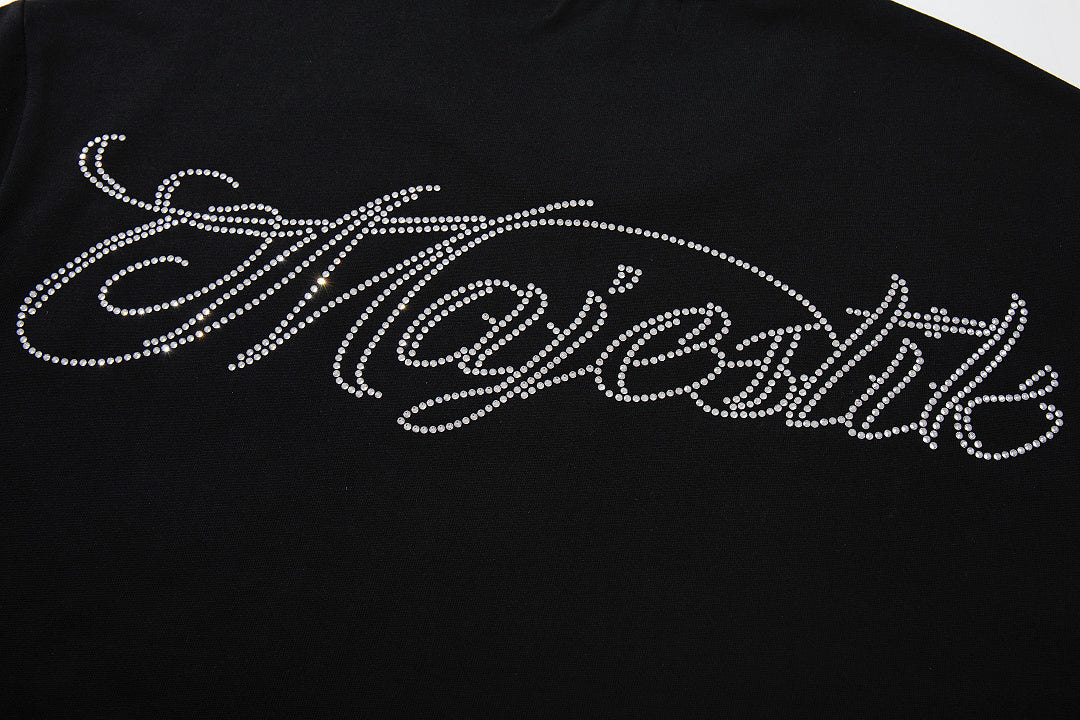 MAJESTIK Men's Fantasy Graphic Oversized T-Shirt – Vintage Streetwear Double-Sided Print Casual Tee