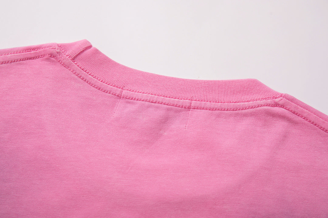 MAJESTIK Men's Vintage Graphic Oversized T-Shirt – Pink Retro Streetwear Washed Casual Tee