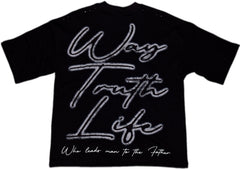 GLAZA GOD Crucifixion -Vol. 5-  T-Shirt Oversized-BLACK