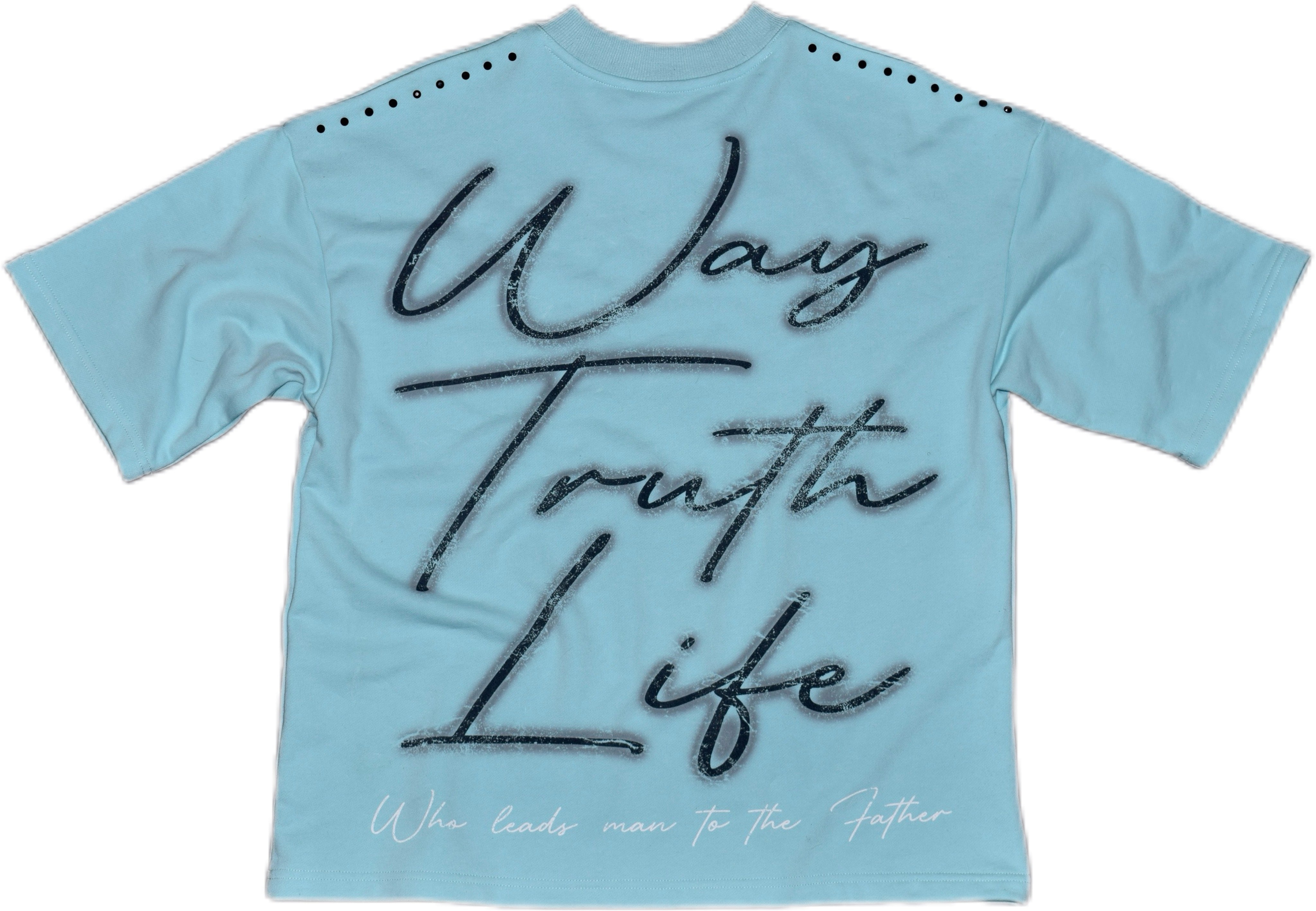 GLAZA GOD Crucifixion -Vol. 7- T-Shirt Oversized-BLUE