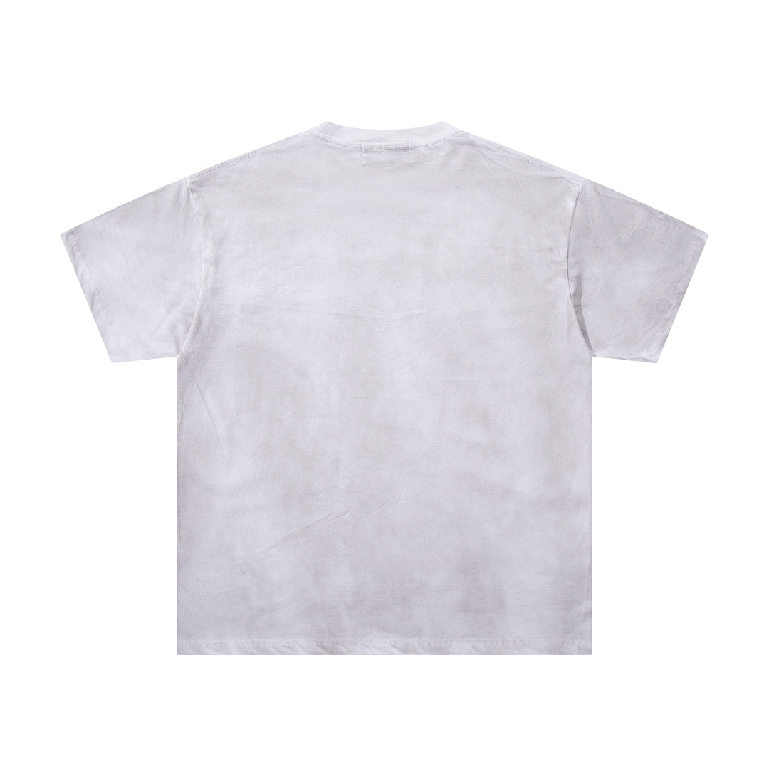 MAJESTIK Men's Vintage Graphic Oversized T-Shirt – Retro Streetwear Double-Sided Print Casual Tee