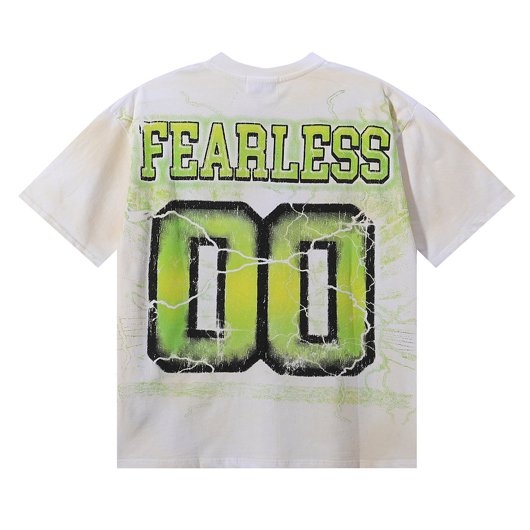 MAJESTIK Men's Vintage Graphic Oversized T-Shirt – Athletic Streetwear Double-Sided Print Casual Tee