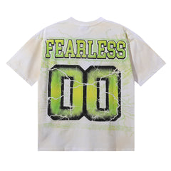 MAJESTIK Men's Vintage Graphic Oversized T-Shirt – Athletic Streetwear Double-Sided Print Casual Tee