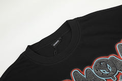 HARMONY Vintage Harmony Skull Graphic Oversized T-Shirt – Double-Sided Unisex Streetwear Tee