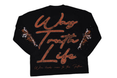 GLAZA GOD CRUCIFIXION -Vol. 004 - Long Sleeve--ORANGE