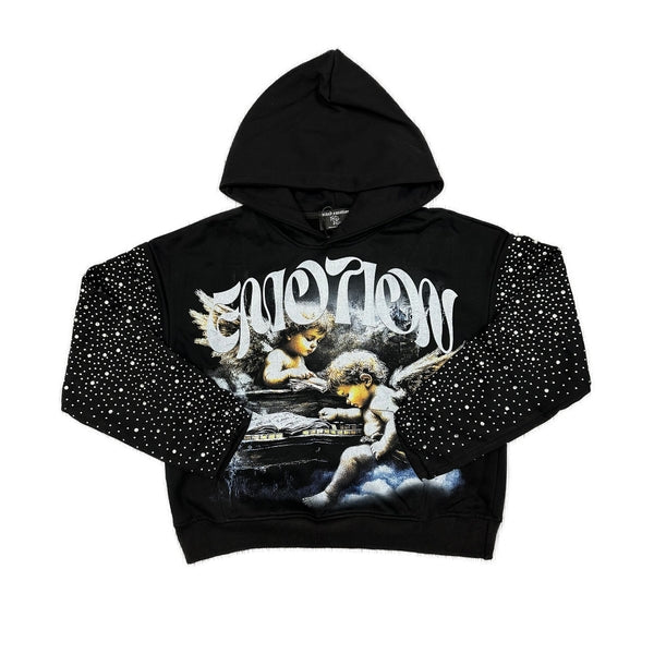 Fallen Angels Rhinestone Hoodie
