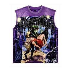 GLAZA GOD Support – Heavyweight Acid Wash Sleeveless Tee