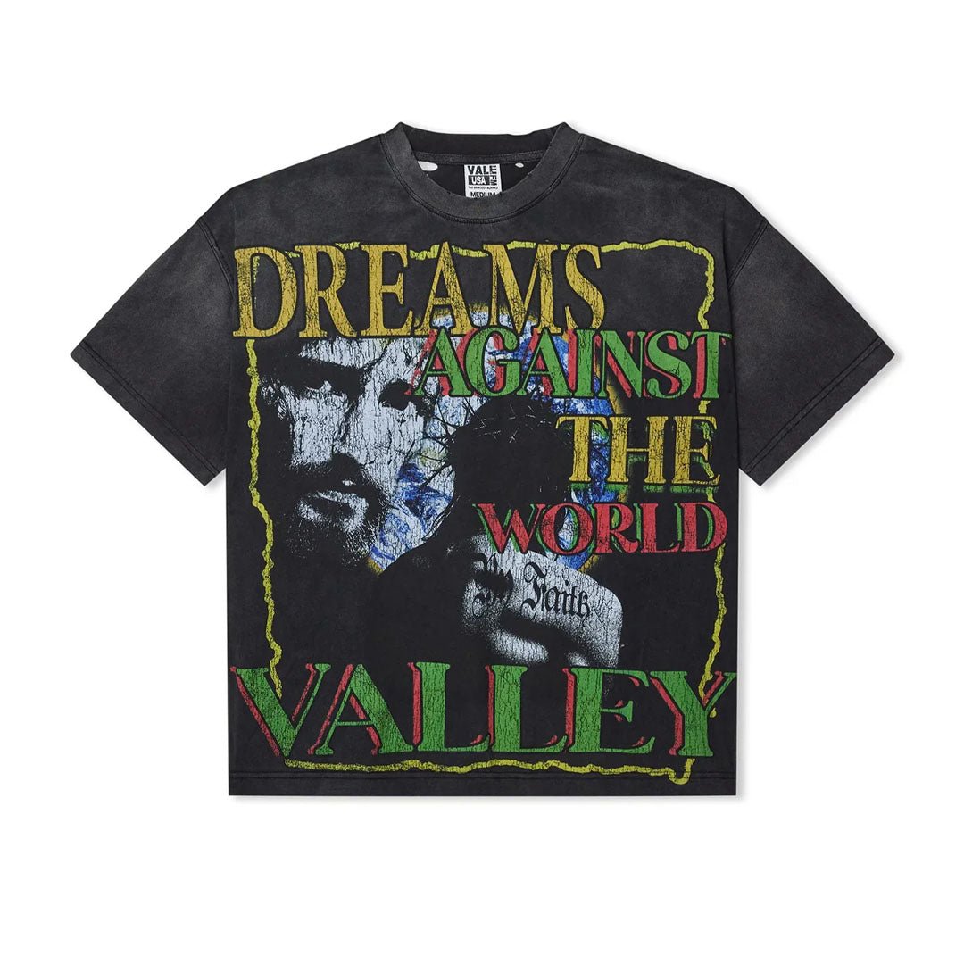 Vale Forever Dreams Against the World Faded Black Tee